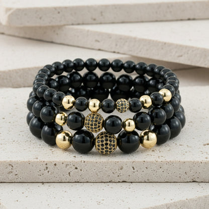 Men's Hip-Hop Bracelet Featuring Crown Pattern, Stylish And Trendy Accessory