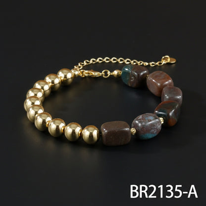 Natural Stone Beaded Agate Bracelets For Stylish Accessories In Various Colours
