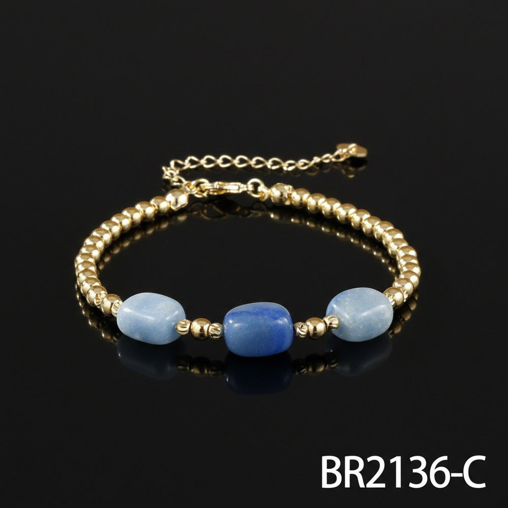 Bracelets For Women Featuring Natural Stone Inlay Material, Stylish And Elegant Jewelry Accessories