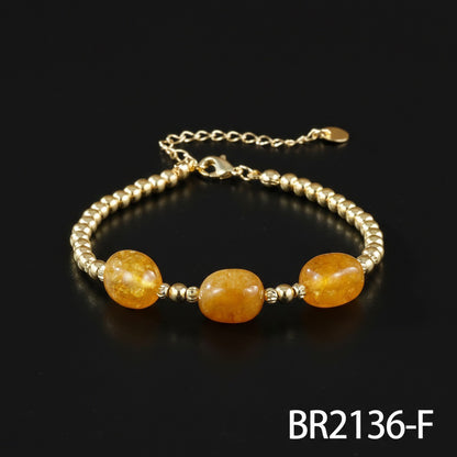 Bracelets For Women Featuring Natural Stone Inlay Material, Stylish And Elegant Jewelry Accessories