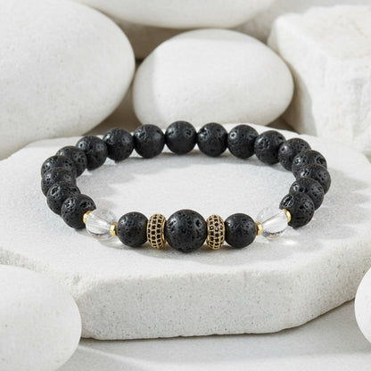 Men's Hip-Hop Bracelet Featuring Crown Pattern, Stylish And Trendy Accessory