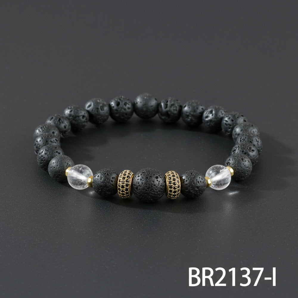 Men's Hip-Hop Bracelet Featuring Crown Pattern, Stylish And Trendy Accessory