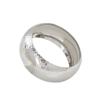 Gold Bangle Featuring Hammered Craftsmanship, Perfect For Elegant Jewelry Accessories