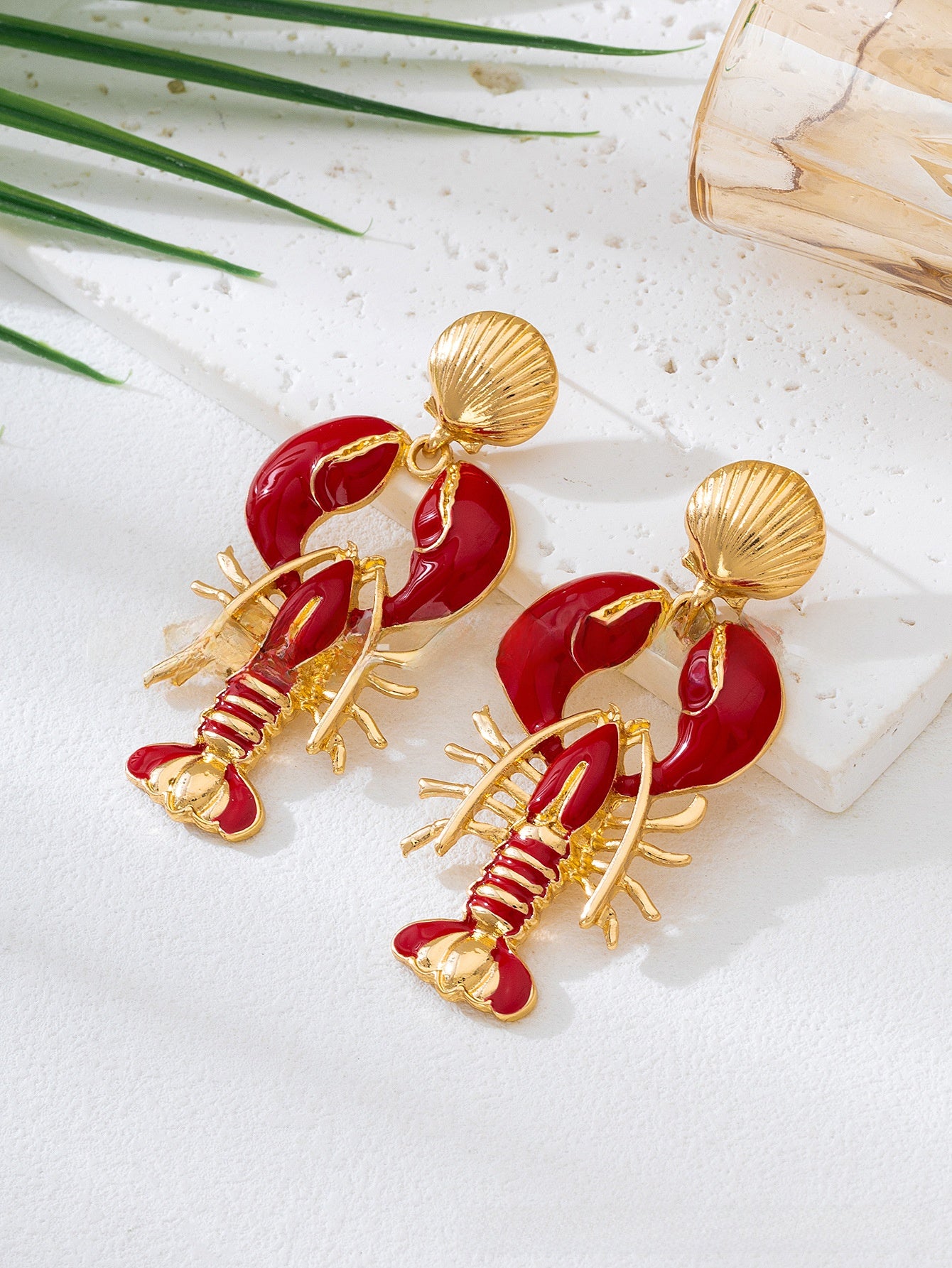 For Women Red Animal Zodiac Drop Earrings By Mei Ai Cheng, Unique Style, Summer , Made In Qingdao