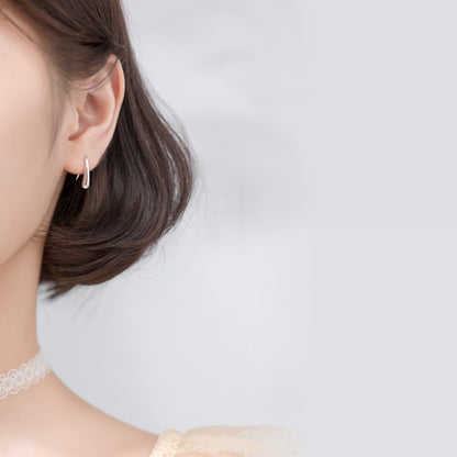Water Droplets Stud Earrings For Women In 925 Sterling Silver, Silver Color