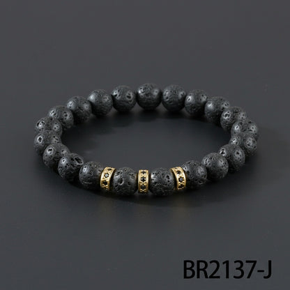 Men's Hip-Hop Bracelet Featuring Crown Pattern, Stylish And Trendy Accessory