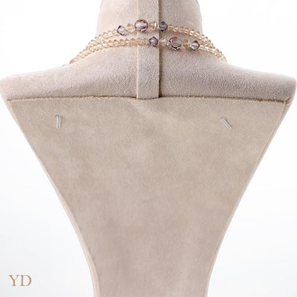 Jewelry Display Bust In Flannel Material, 1 Piece, Available In Coffer Color