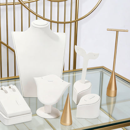 White Metal Jewelry Rack For Elegant Accessories Display