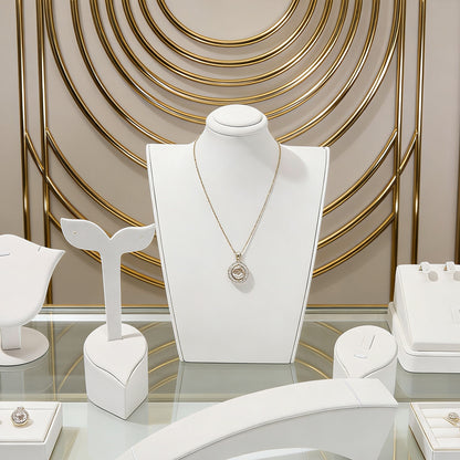 White Metal Jewelry Rack For Elegant Accessories Display