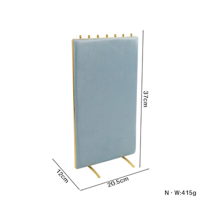 1 Piece Jewelry Rack In Light Blue Flannel For Elegant Accessory Display