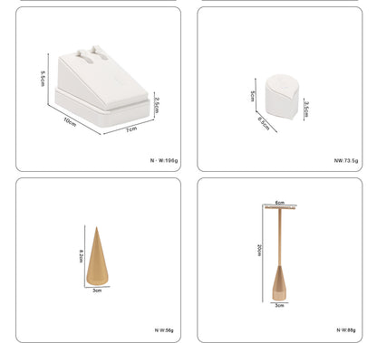White Metal Jewelry Rack For Elegant Accessories Display