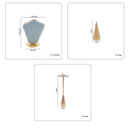 1 Piece Jewelry Rack In Light Blue Flannel For Elegant Accessory Display