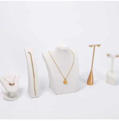 White Metal Jewelry Rack For Elegant Accessories Display