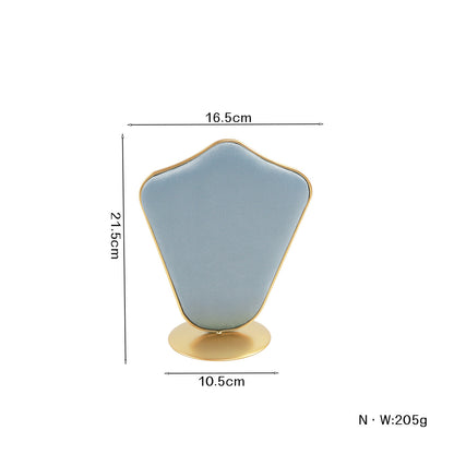 1 Piece Jewelry Rack In Light Blue Flannel For Elegant Accessory Display