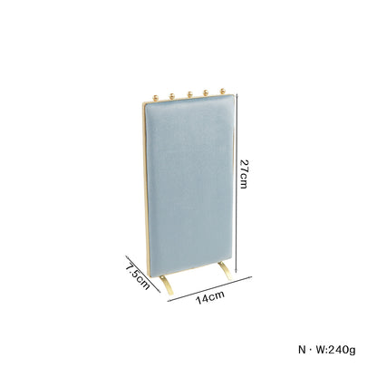 1 Piece Jewelry Rack In Light Blue Flannel For Elegant Accessory Display