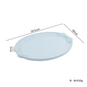 Oval Bow Tray Blue