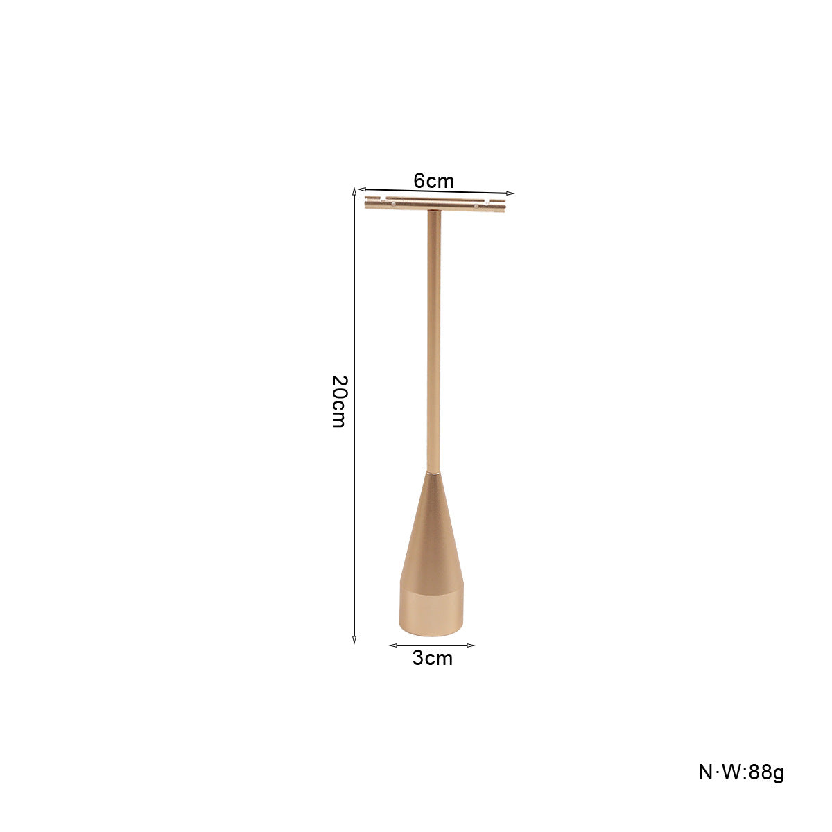 White Metal Jewelry Rack For Elegant Accessories Display