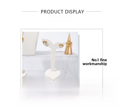 White Metal Jewelry Rack For Elegant Accessories Display