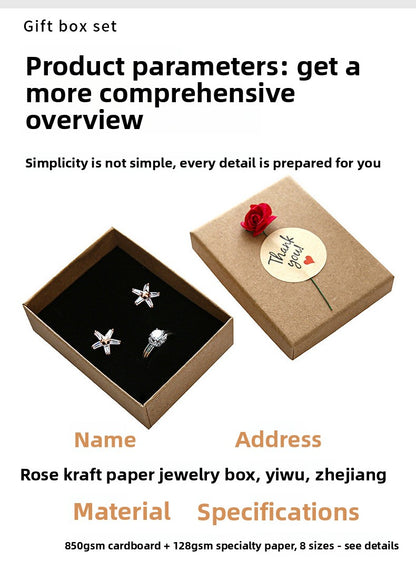 1 Piece Paper Jewelry Packaging Bag For Elegant And Secure Storage