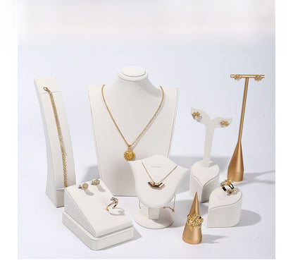 White Metal Jewelry Rack For Elegant Accessories Display