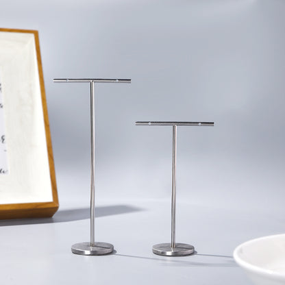 1 Piece Metal Jewelry Rack In Silver For Stylish And Durable Accessories Display