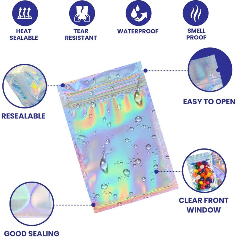 Jewelry Packaging Bags With Zipper Closure In Litmus Color For Elegant Jewelry Storage