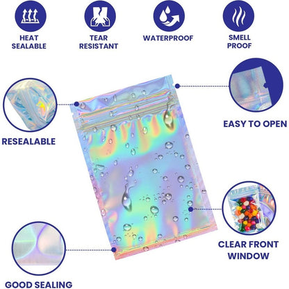 Jewelry Packaging Bags With Zipper Closure In Litmus Color For Elegant Jewelry Storage