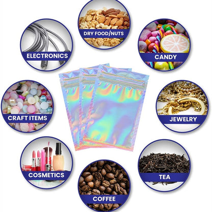 Jewelry Packaging Bags With Zipper Closure In Litmus Color For Elegant Jewelry Storage