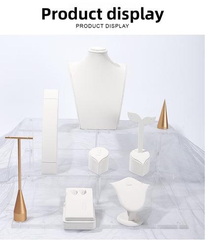 White Metal Jewelry Rack For Elegant Accessories Display