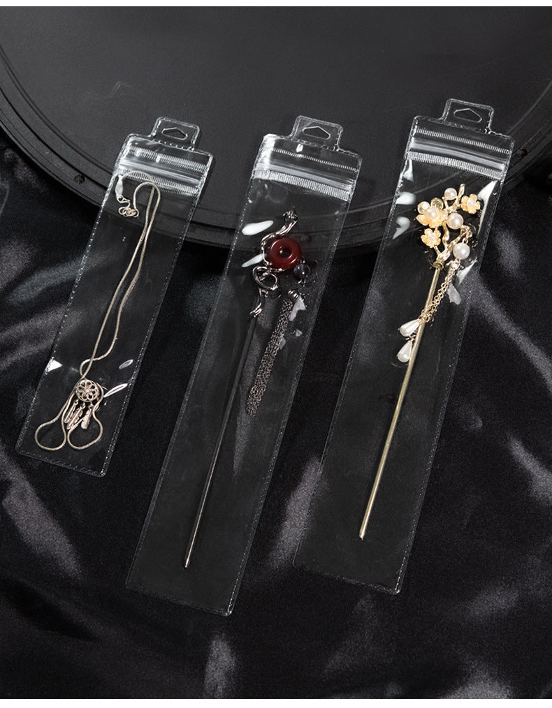 Transparent PVC Jewelry Packaging Bags Plastic Resealable Bags For Secure Storage