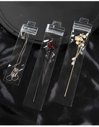Transparent PVC Jewelry Packaging Bags Plastic Resealable Bags For Secure Storage