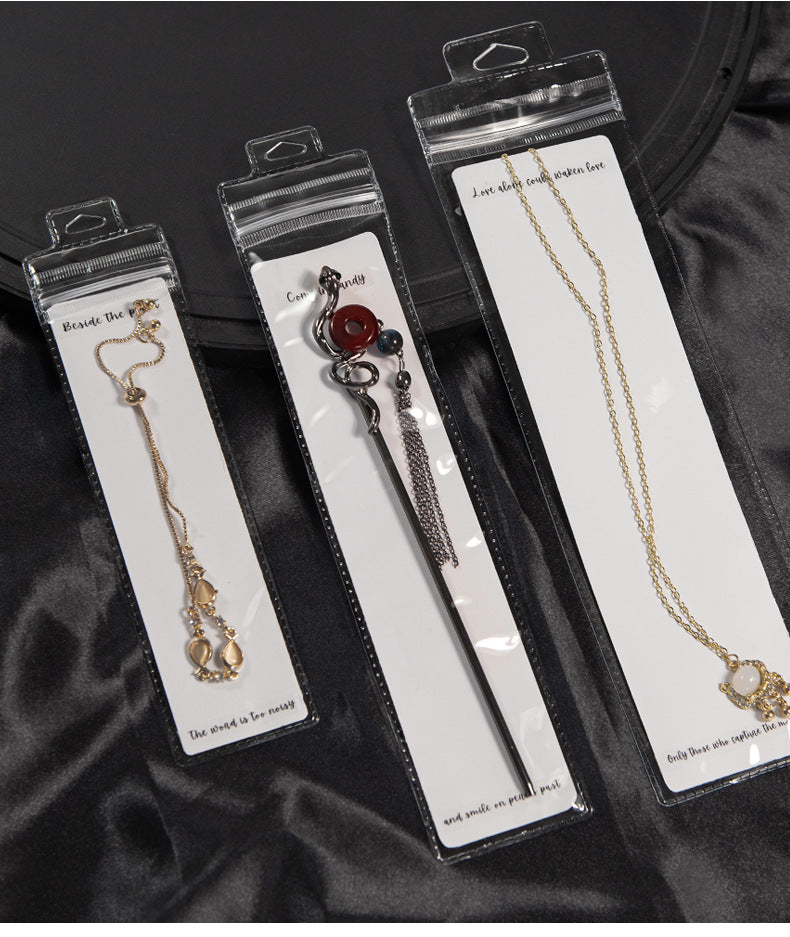 Transparent PVC Jewelry Packaging Bags Plastic Resealable Bags For Secure Storage