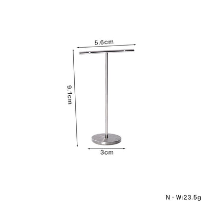 1 Piece Metal Jewelry Rack In Silver For Stylish And Durable Accessories Display