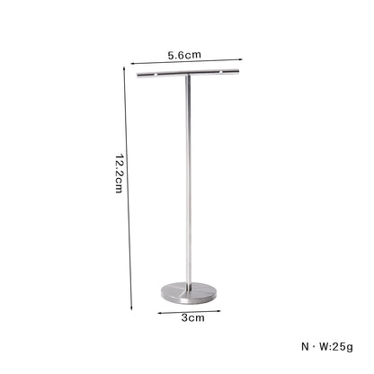 1 Piece Metal Jewelry Rack In Silver For Stylish And Durable Accessories Display