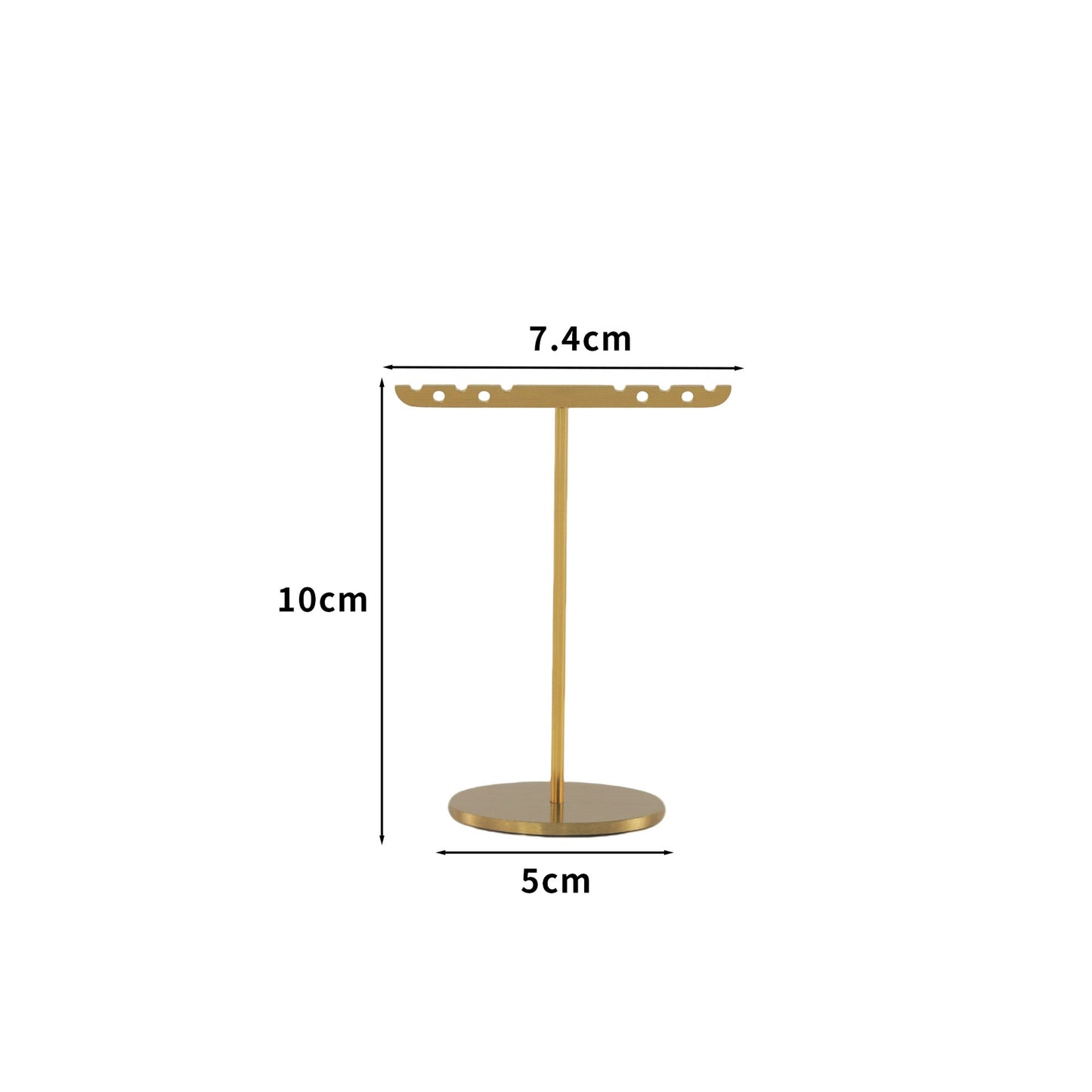 1 Piece Metal Jewelry Rack In Elegant Gold Finish For Stylish Accessory Display