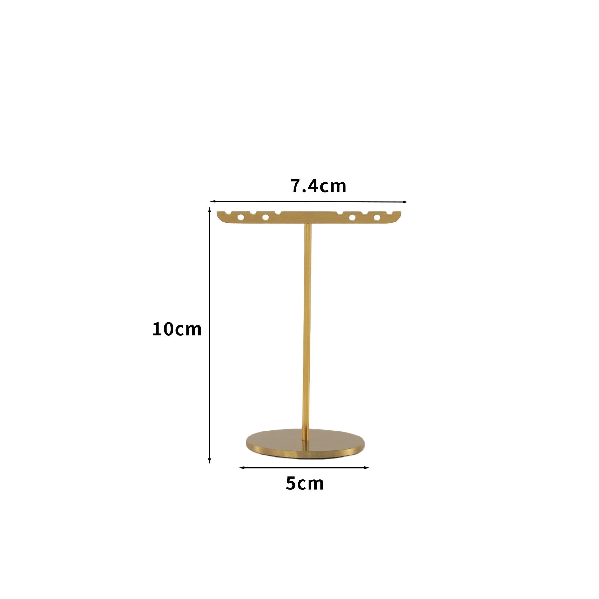 1 Piece Metal Jewelry Rack In Elegant Gold Finish For Stylish Accessory Display