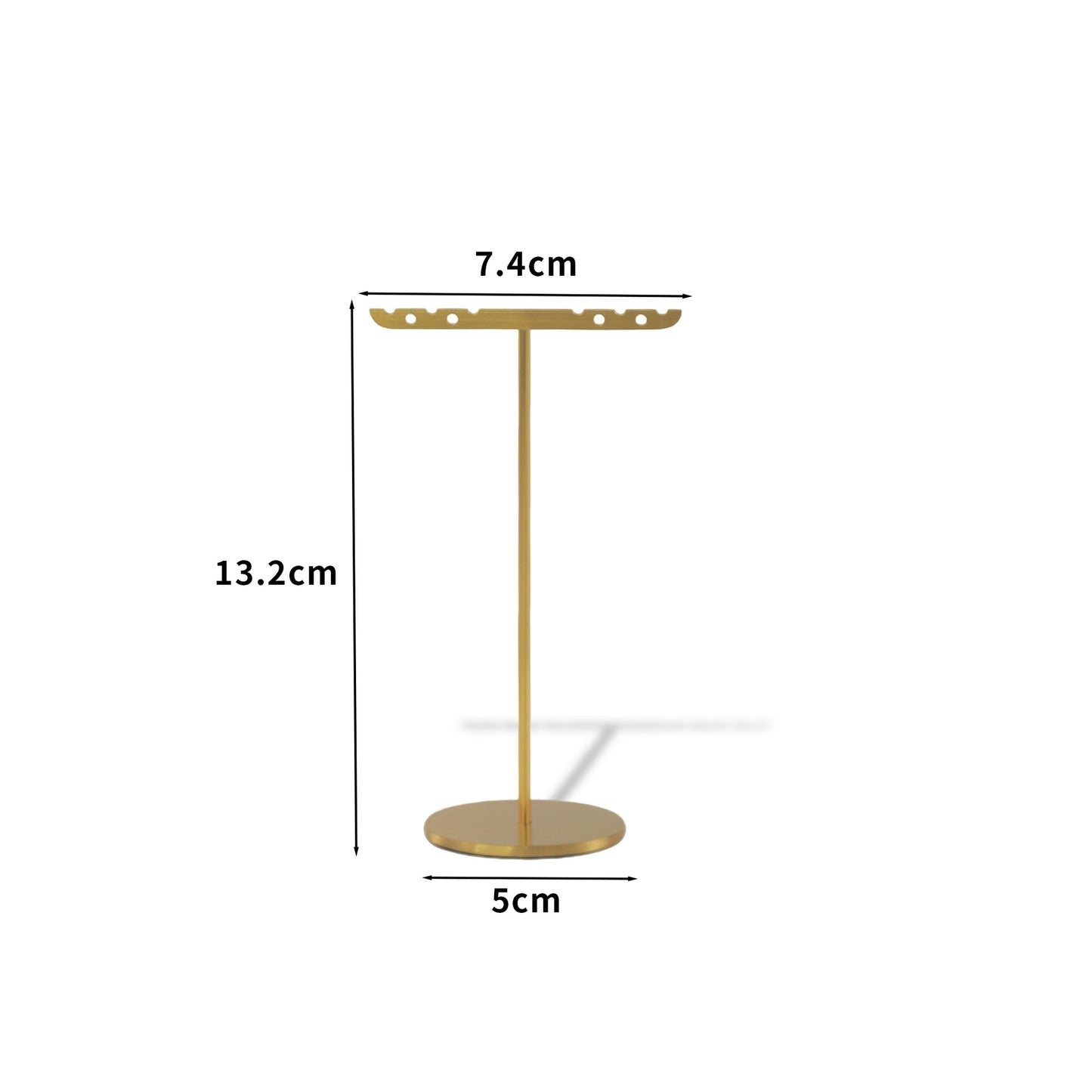 1 Piece Metal Jewelry Rack In Elegant Gold Finish For Stylish Accessory Display