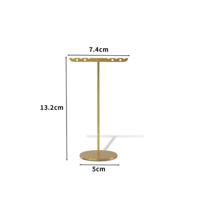 1 Piece Metal Jewelry Rack In Elegant Gold Finish For Stylish Accessory Display