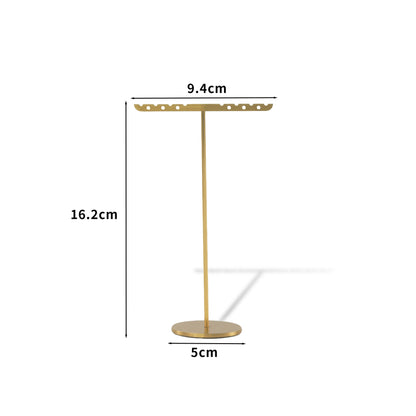 1 Piece Metal Jewelry Rack In Elegant Gold Finish For Stylish Accessory Display