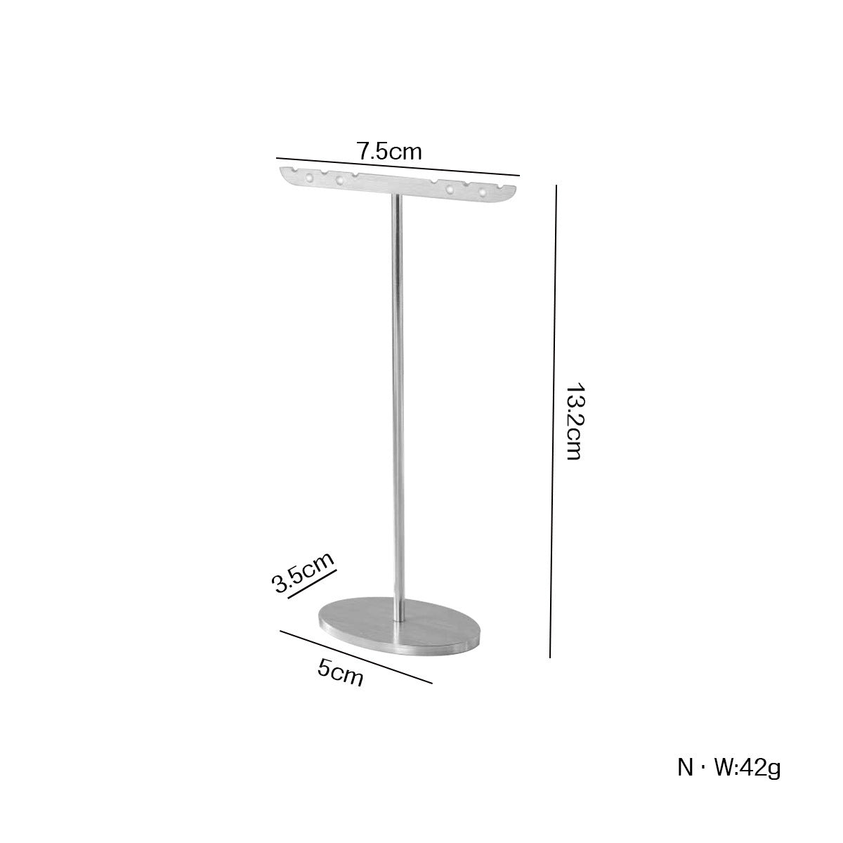 1 Piece Metal Jewelry Rack In Elegant Gold Finish For Stylish Accessory Display