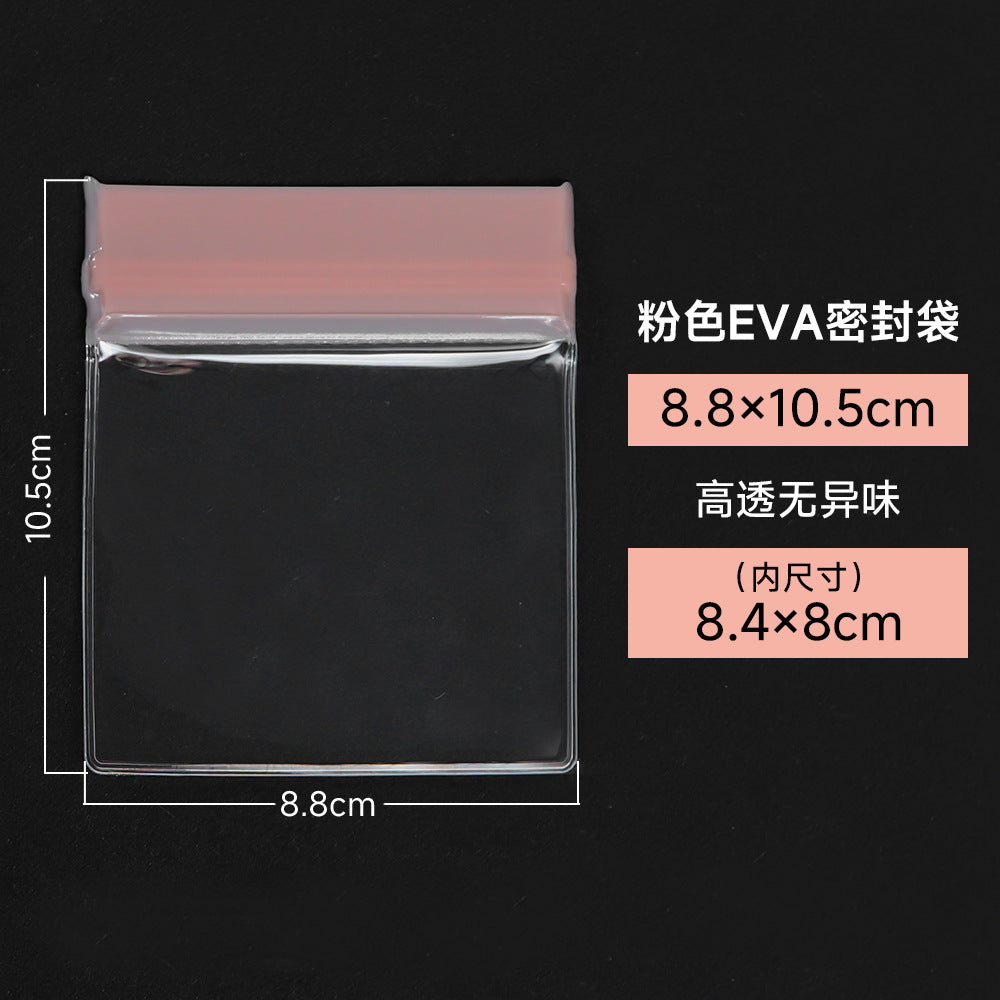 Pink EVA Jewelry Packaging Bags In Plastic Resealable Material For Secure Storage