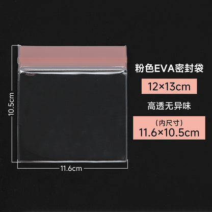 Pink EVA Jewelry Packaging Bags In Plastic Resealable Material For Secure Storage
