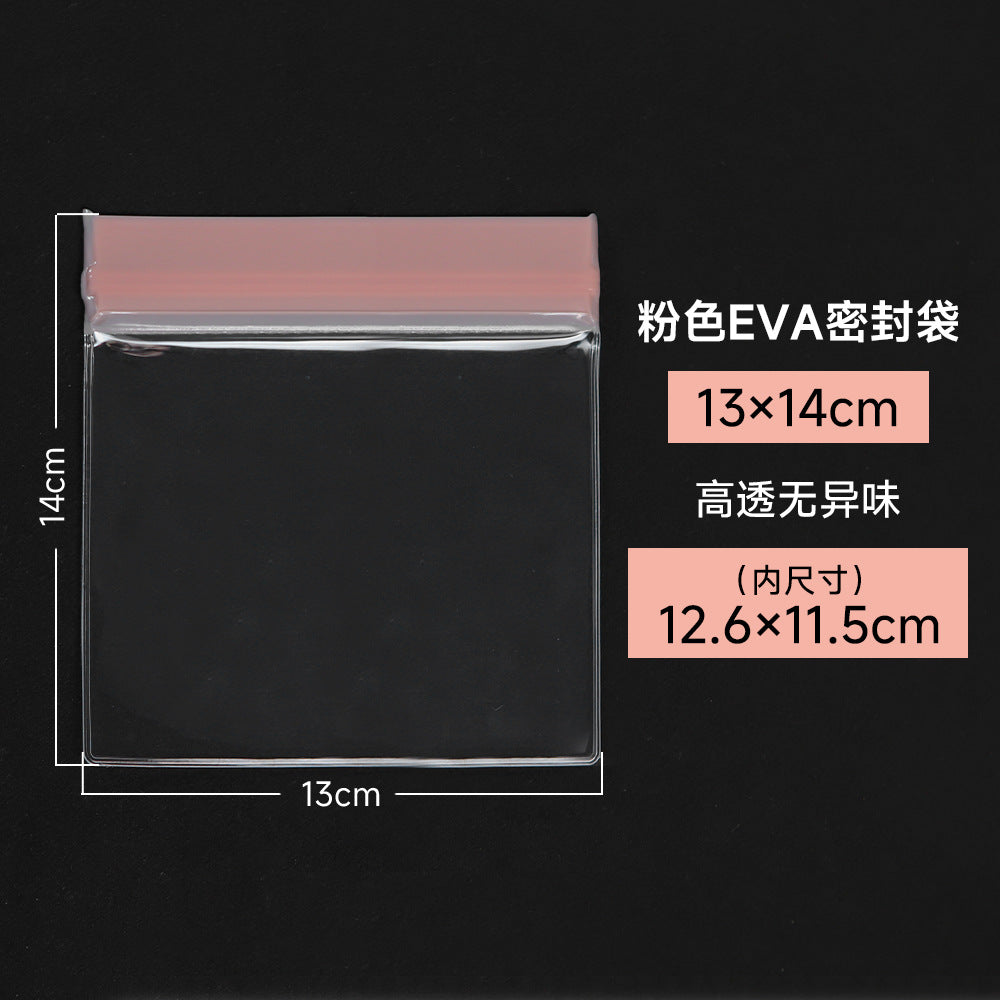 Pink EVA Jewelry Packaging Bags In Plastic Resealable Material For Secure Storage