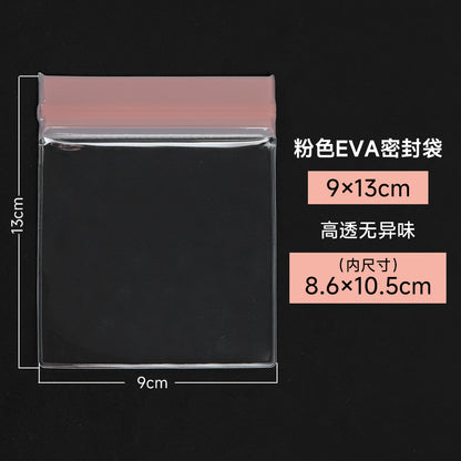 Pink EVA Jewelry Packaging Bags In Plastic Resealable Material For Secure Storage