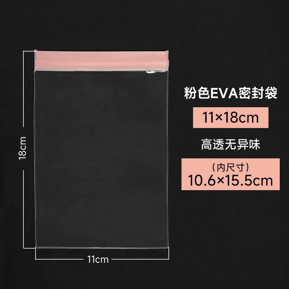 Pink EVA Jewelry Packaging Bags In Plastic Resealable Material For Secure Storage