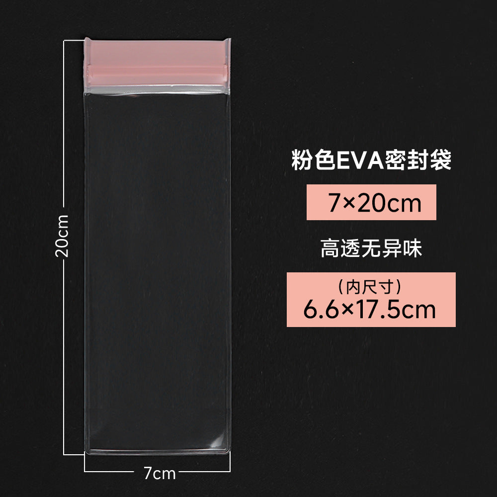 Pink EVA Jewelry Packaging Bags In Plastic Resealable Material For Secure Storage