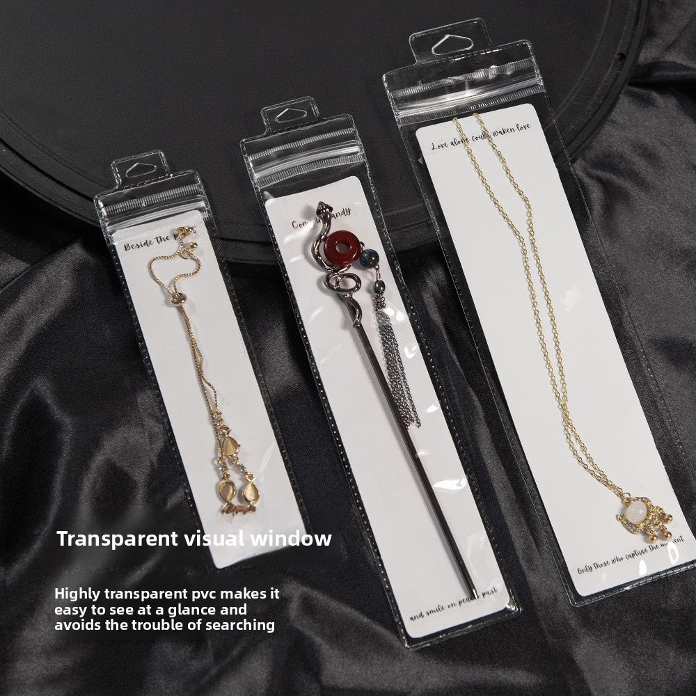Transparent PVC Jewelry Packaging Bags Plastic Resealable Bags For Secure Storage