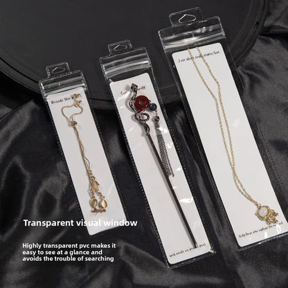 Transparent PVC Jewelry Packaging Bags Plastic Resealable Bags For Secure Storage