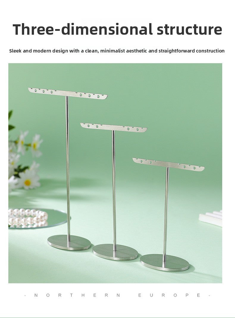 1 Piece Metal Jewelry Rack In Elegant Gold Finish For Stylish Accessory Display