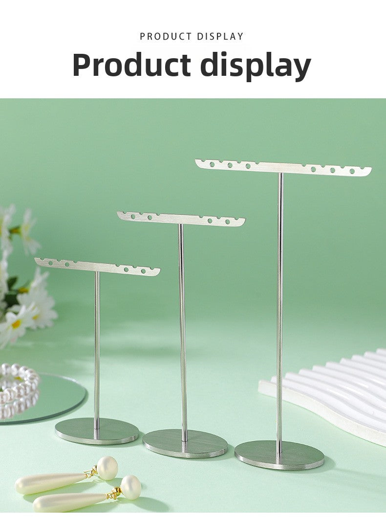 1 Piece Metal Jewelry Rack In Elegant Gold Finish For Stylish Accessory Display
